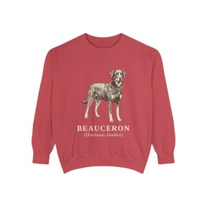 Beauceron Latin Sweatshirt, Crimson, front view