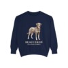 Beauceron Latin Sweatshirt, True Navy, front view