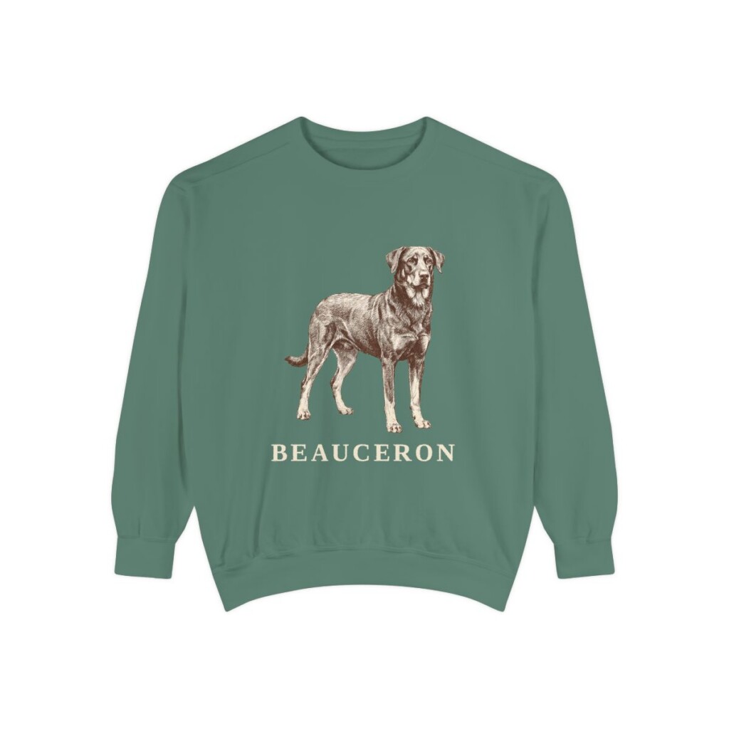 Beauceron Sweatshirt, Light Green, front view