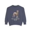 Beauceron Mom Sweatshirt, Denim, front view