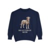 Beauceron Mom Sweatshirt, True Navy, front view