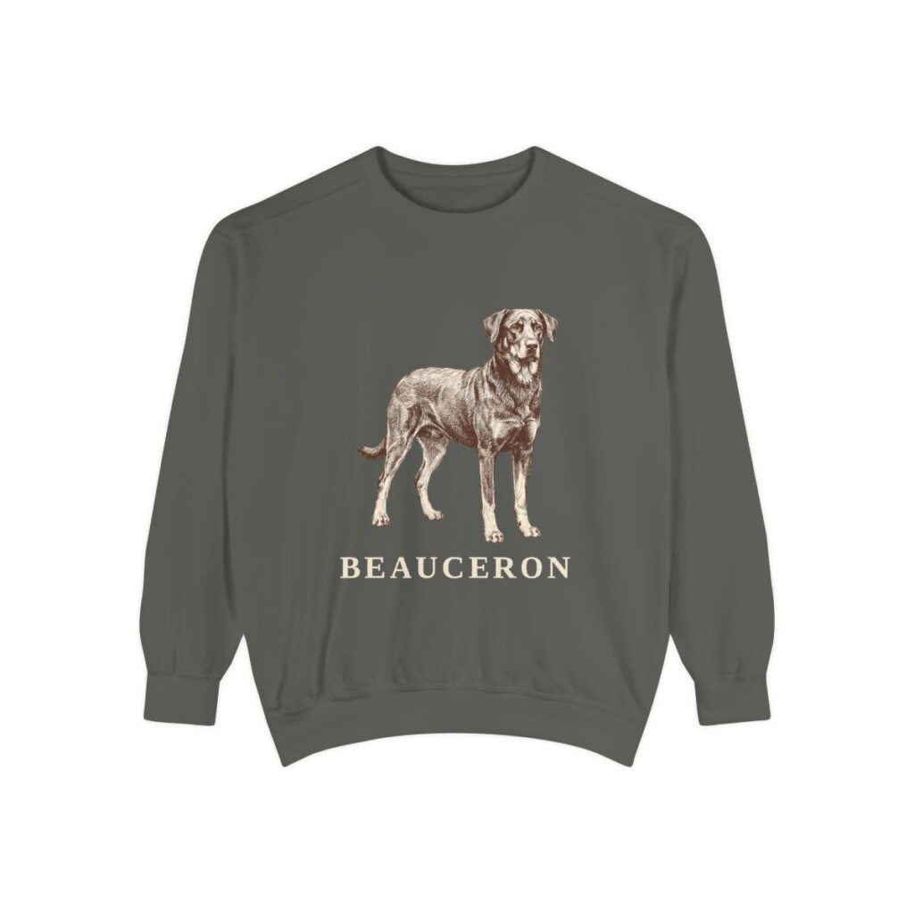 Beauceron Sweatshirt, Pepper, front view