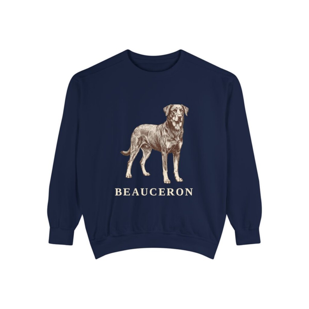 Beauceron Sweatshirt, True Navy, front view