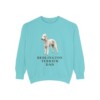 Bedlington Terrier Dad Sweatshirt, Chalky Mint, front view