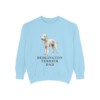 Bedlington Terrier Dad Sweatshirt, Chambray, front view
