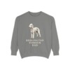 Bedlington Terrier Dad Sweatshirt, Grey, front view