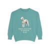 Bedlington Terrier Dad Sweatshirt, Seafoam, front view