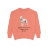 Bedlington Terrier Dad Sweatshirt, Terracotta, front view