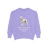 Bedlington Terrier Dad Sweatshirt, Violet, front view