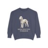 Bedlington Terrier Sweatshirt, Denim, front view