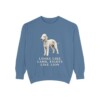 Bedlington Terrier Humor Sweatshirt, Blue Jean, front view