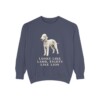 Bedlington Terrier Humor Sweatshirt, Denim, front view