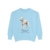 Bedlington Terrier Latin Sweatshirt, Chambray, front view