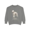 Bedlington Terrier Latin Sweatshirt, Grey, front view