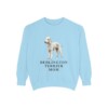 Bedlington Terrier Mom Sweatshirt, Chambray, front view