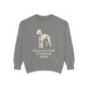 Bedlington Terrier Mom Sweatshirt, Grey, front view