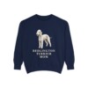 Bedlington Terrier Mom Sweatshirt, True Navy, front view
