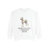 Bedlington Terrier Mom Sweatshirt, White, front view