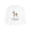 Bedlington Terrier Sweatshirt, White, front view