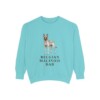 Belgian Malinois Dad Sweatshirt, Chalky Mint, front view
