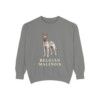Belgian Malinois Sweatshirt, Grey, front view