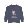 Belgian Malinois Humor Sweatshirt, Denim, front view