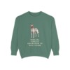 Belgian Malinois Humor Sweatshirt, Light Green, front view
