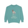 Belgian Malinois Humor Sweatshirt, Seafoam, front view