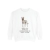 Belgian Malinois Humor Sweatshirt, White, front view