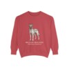 Belgian Malinois Latin Sweatshirt, Crimson, front view