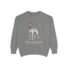 Belgian Malinois Latin Sweatshirt, Grey, front view