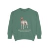 Belgian Malinois Latin Sweatshirt, Light Green, front view
