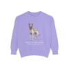 Belgian Malinois Latin Sweatshirt, Violet, front view