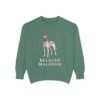 Belgian Malinois Sweatshirt, Light Green, front view