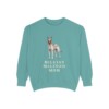 belgian-malinois-sweatshirt-mom-seafoam Belgian Malinois Mom Sweatshirt, Seafoam, front view