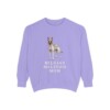 belgian-malinois-sweatshirt-mom-violet Belgian Malinois Mom Sweatshirt, Violet, front view
