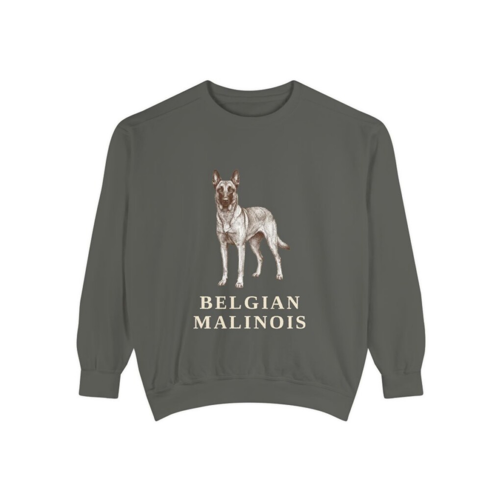 Belgian Malinois Sweatshirt, Pepper, front view