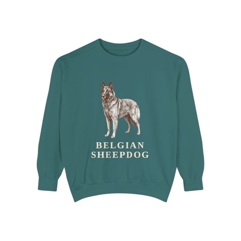 Belgian Sheepdog Sweatshirt, Blue Spruce, front view