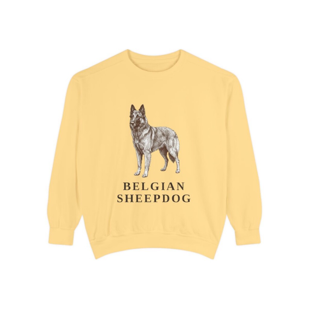 Belgian Sheepdog Sweatshirt, Butter, front view