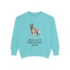 Belgian Sheepdog Dad Sweatshirt, Chalky Mint, front view