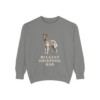 Belgian Sheepdog Dad Sweatshirt, Grey, front view