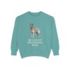 Belgian Sheepdog Dad Sweatshirt, Seafoam, front view