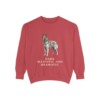 belgian-sheepdog-sweatshirt-humor-crimson Belgian Sheepdog Humor Sweatshirt, Crimson, front view