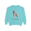 Belgian Sheepdog Latin Sweatshirt, Chalky Mint, front view