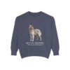 Belgian Sheepdog Latin Sweatshirt, Denim, front view