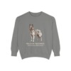 Belgian Sheepdog Latin Sweatshirt, Grey, front view