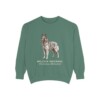 Belgian Sheepdog Latin Sweatshirt, Light Green, front view