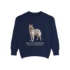 Belgian Sheepdog Latin Sweatshirt, True Navy, front view