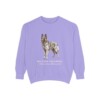 Belgian Sheepdog Latin Sweatshirt, Violet, front view