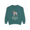 Belgian Sheepdog Mom Sweatshirt, Blue Spruce, front view
